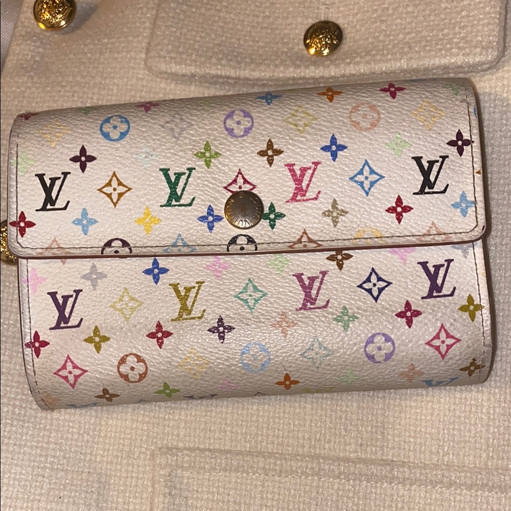 Louis Vuitton Murakami Multicolor Convertible Wallet